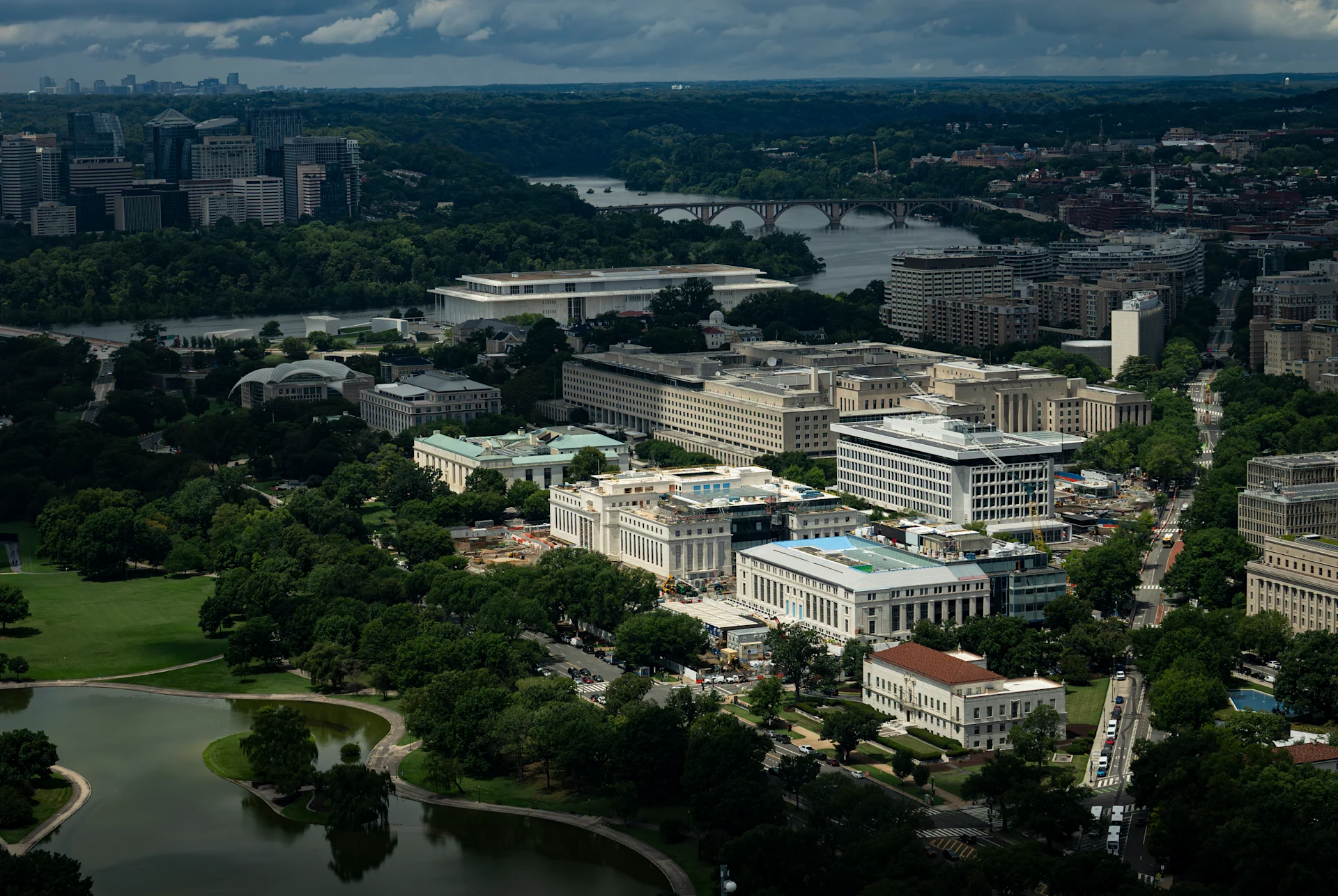 Birds eye view Eccles Building, Federal Reserve