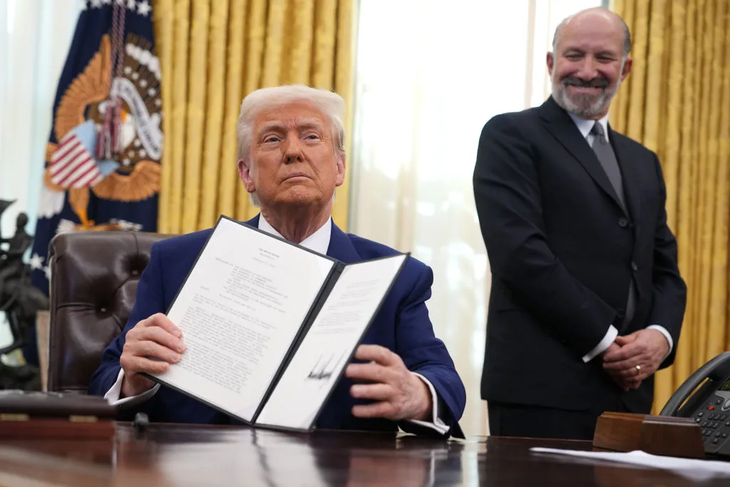 Trump with Howard Lutnick