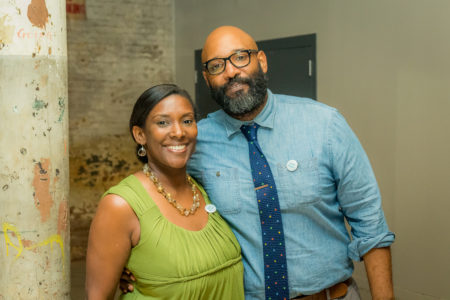 NDC Board Treasurer Traci Hatch Robinson and Board President Evan Richardson. Photo by Marcus Ervin.