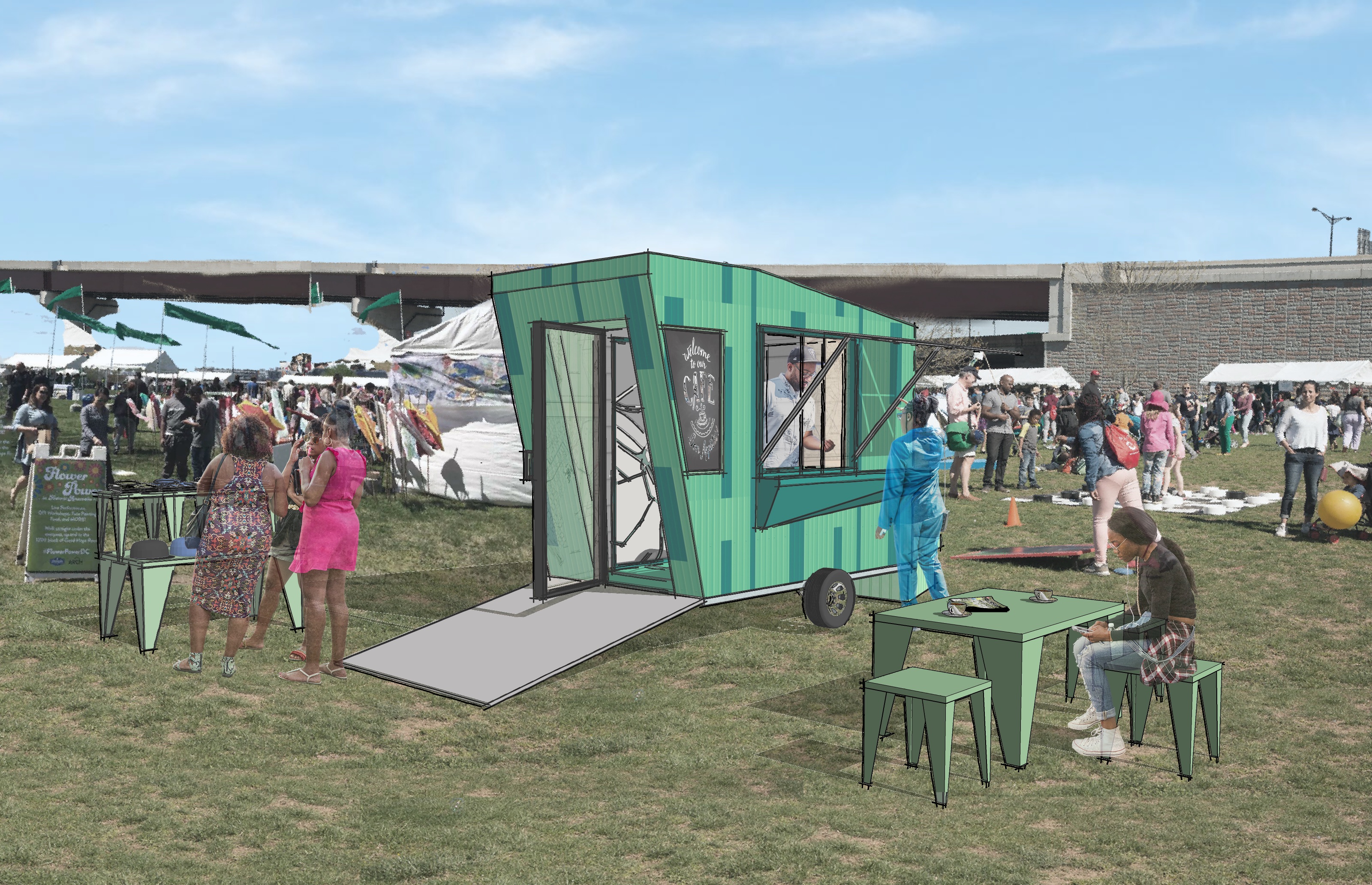 Kiosk rendering: credit Anna McCorvey.