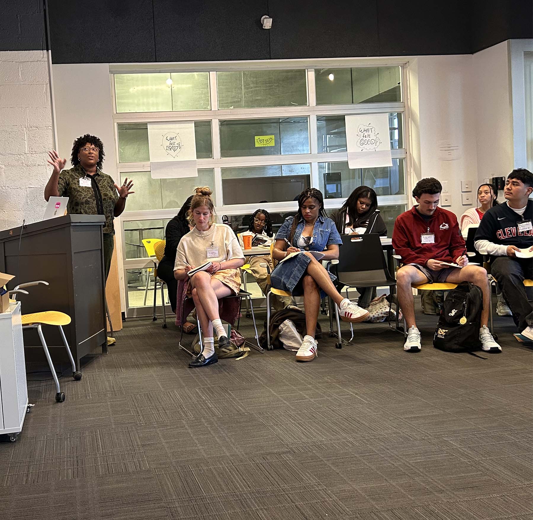 NDC staff giving presentation in Detroit for Design Futures