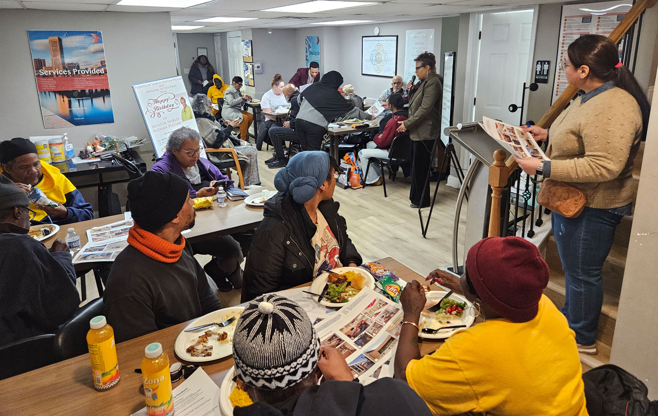 We facilitated a Lunch and Learn session, community presentation, and staff focus group. Through precedent imagery and engaging activities, stakeholders circled and wrote about programming elements they’d like to see for the space.