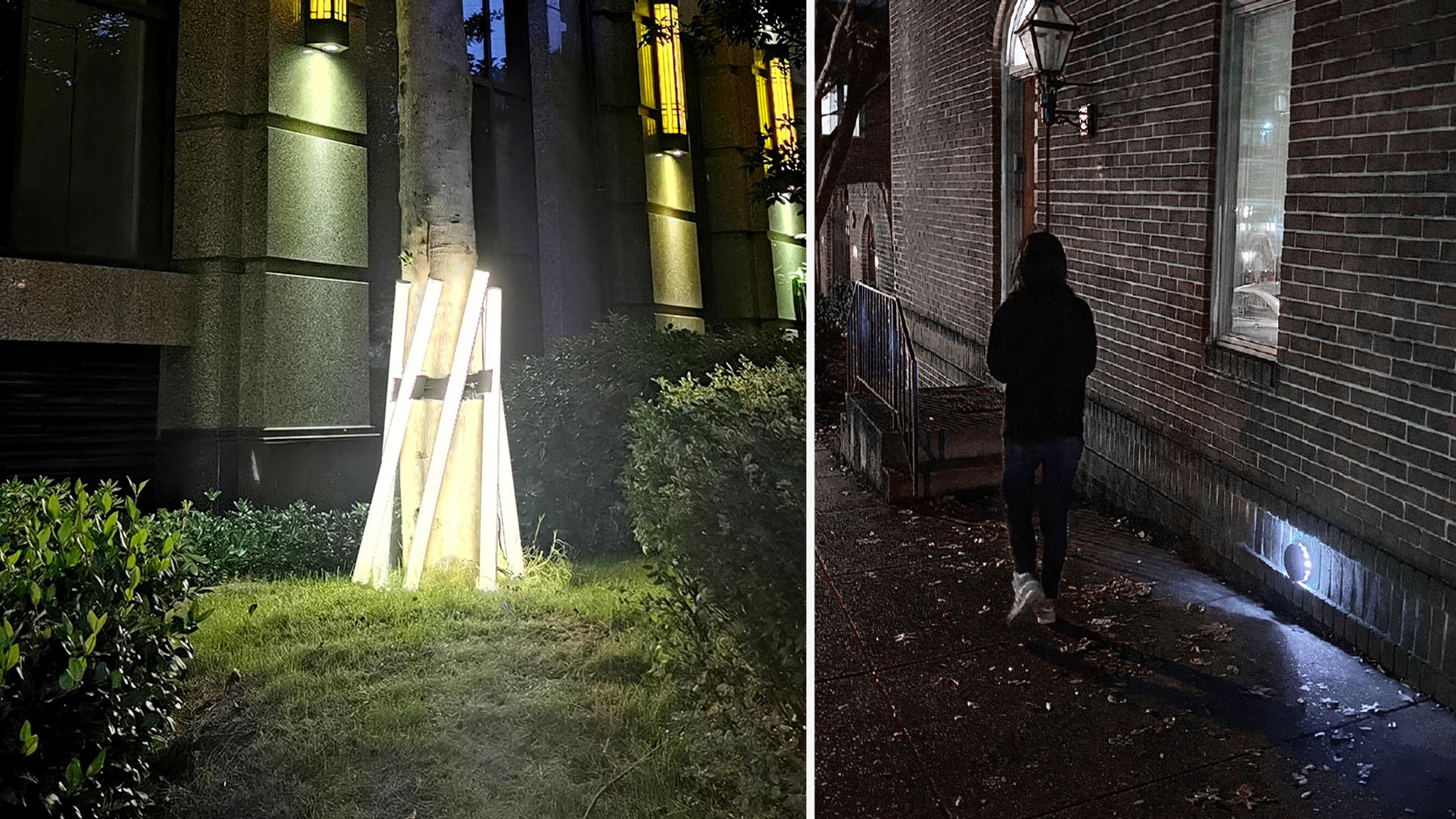 We collaborated with Sarah Templin, professor of product design at MICA, and her students to develop DIY light fixtures that can be produced with materials purchased from Home Depot or fabricated at Open Works. Left design: Litube by Jade Liawen. Right: Cirglow by Arya Kapadia.