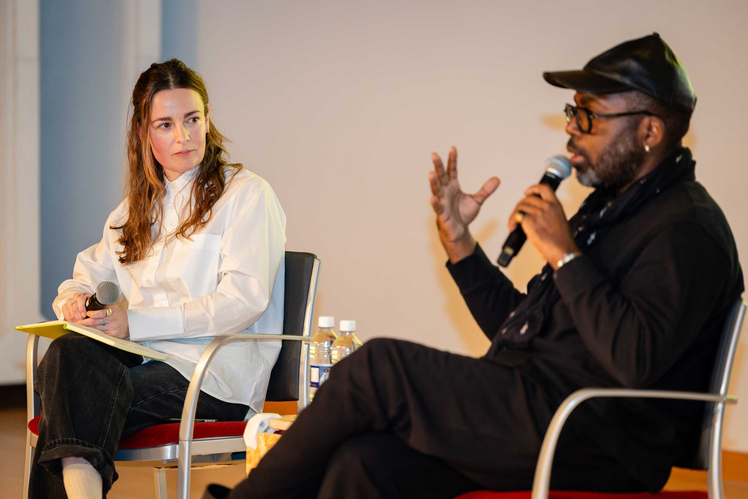 Merrell Hambleton and Derrick Adams for Behind the Build Inviting Light Symposium.