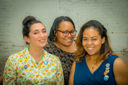 Left to Right: Nicole Aranda, NDC Development Associate, Kristina Williams, NDC Board Member, and Kendra Hyson, NDC Project Coordinator. Photo by Marcus Ervin.