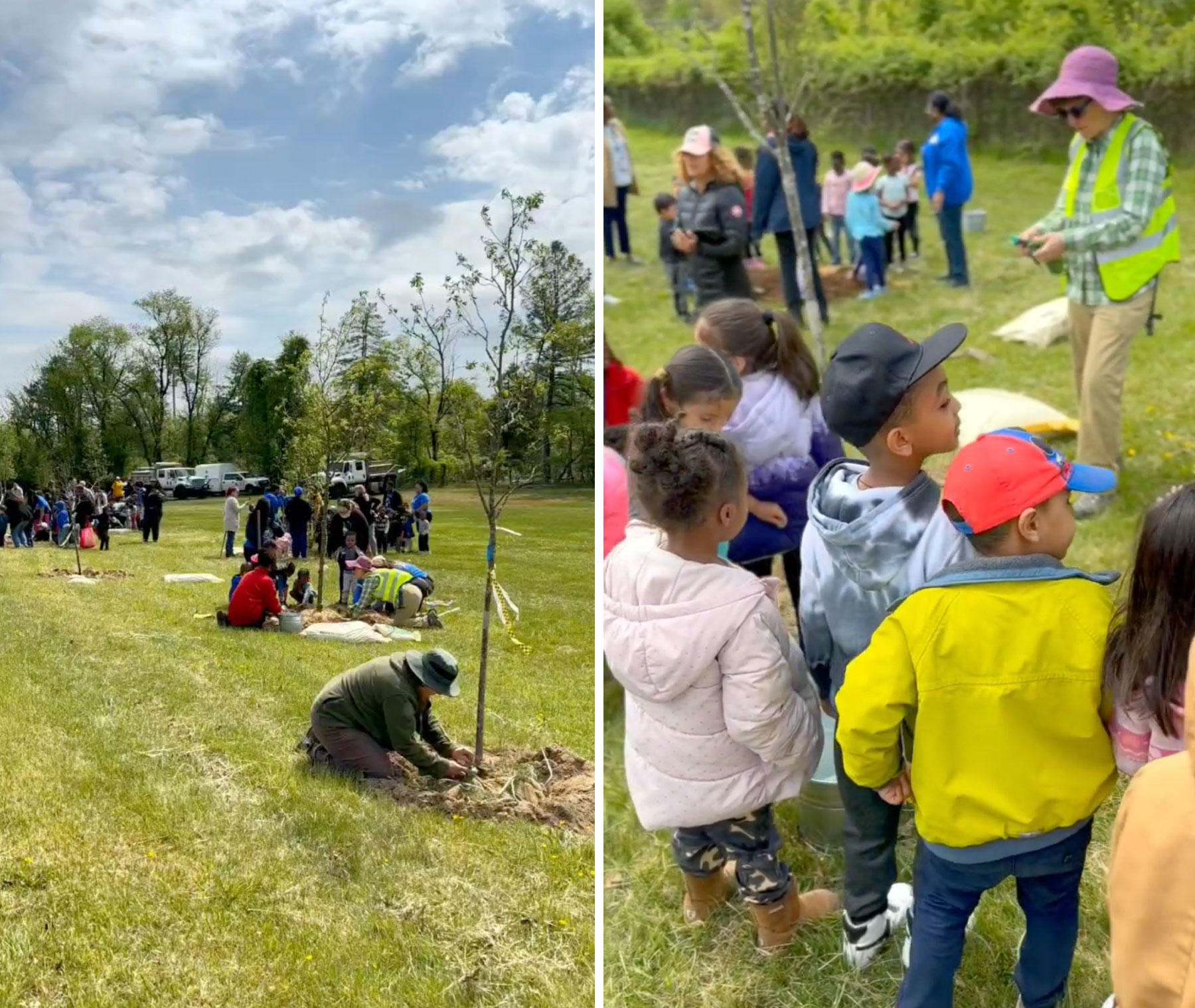 Tree planting on Arbor Day 2024 with the Neighborhood Design Center. We partnered with University of Maryland Master Gardners, U.S. Department of Energy, Prince George’s County Public Works & Transportation Department, The Maryland-National Capital Park and Planning Commission.
