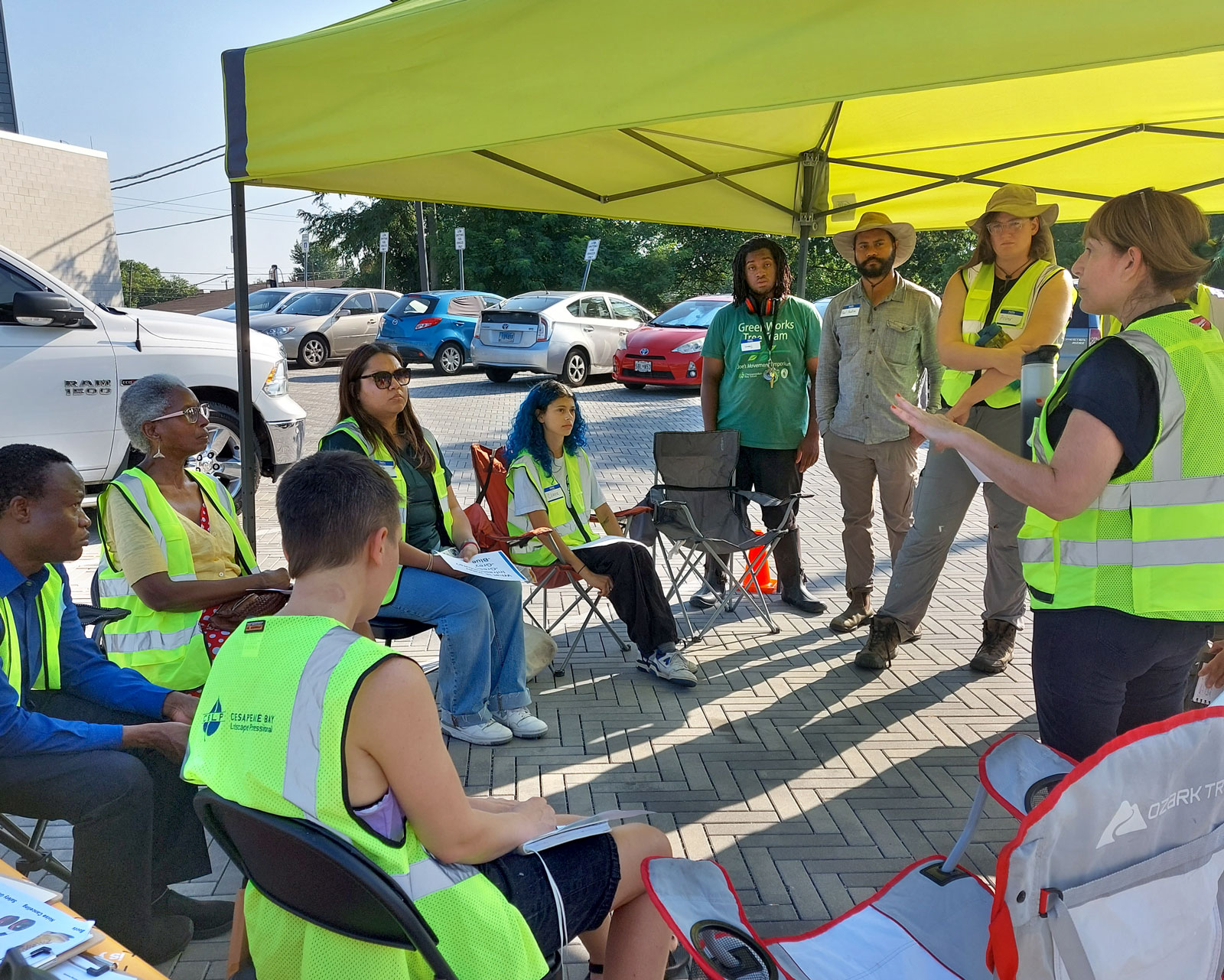 Workshop in Bladensburg, Maryland about how rain gardens, bioretention, and other green infrastructure can help our communities manage stormwater and reduce flooding.