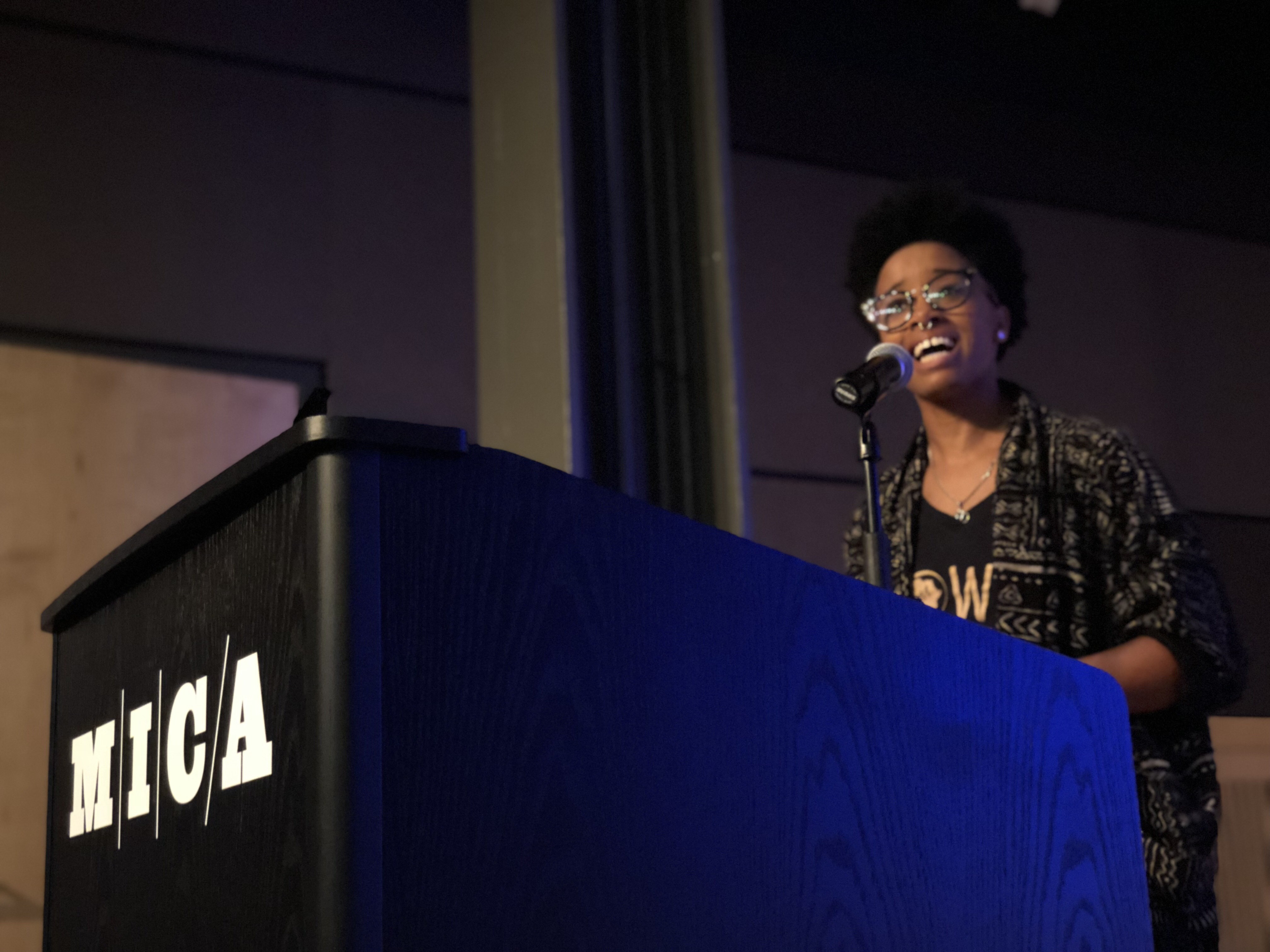 Michelle Antoinette delivers her interpretation of Whitney M. Young’s historic 1968 speech to the AIA.