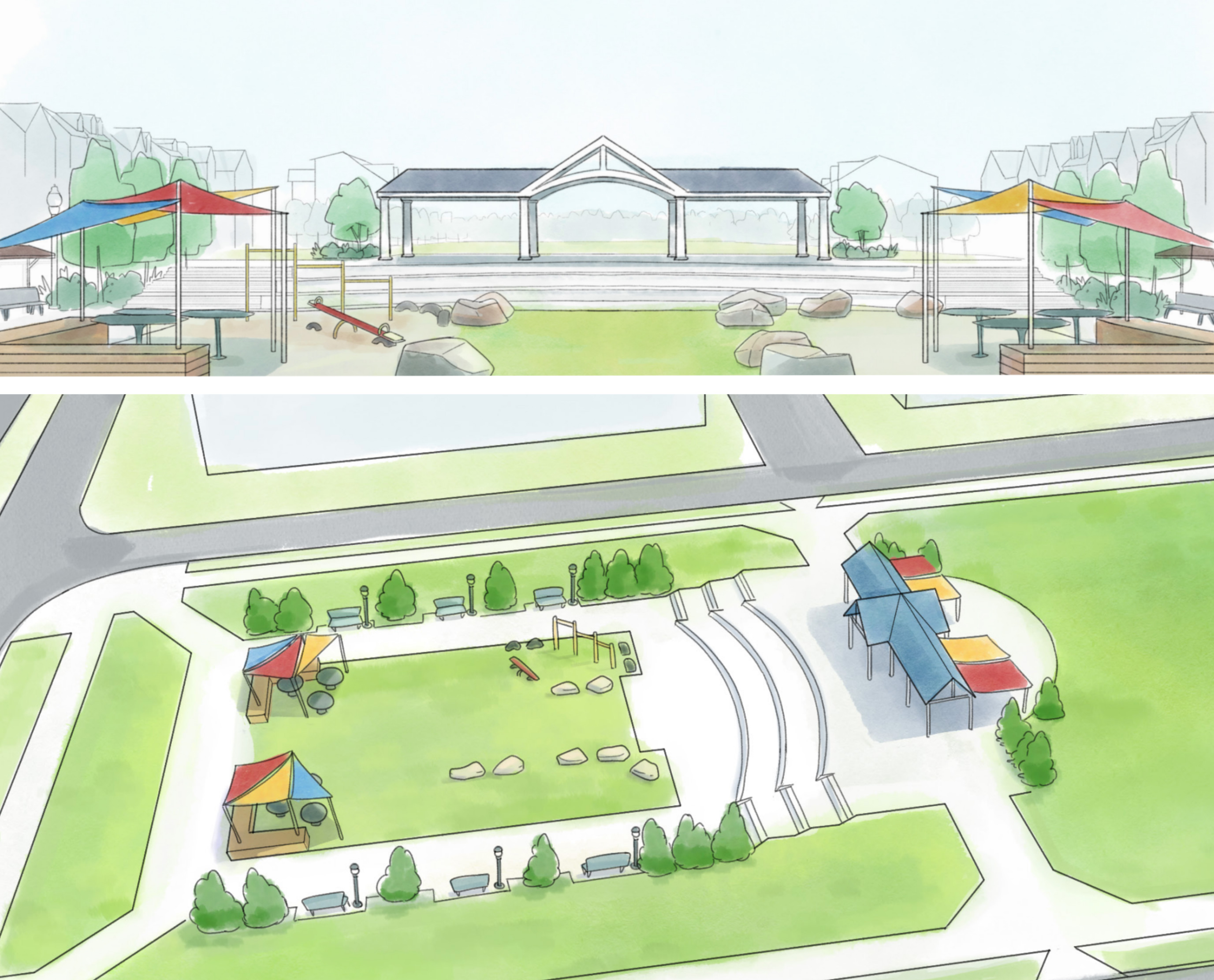 The Neighborhood Design Center worked with the City of Greenbelt, Marland and representatives from the Greenbelt Station and Verde Apartment community to generate a community led greenspace plan for the future of public green space in the neighborhood.