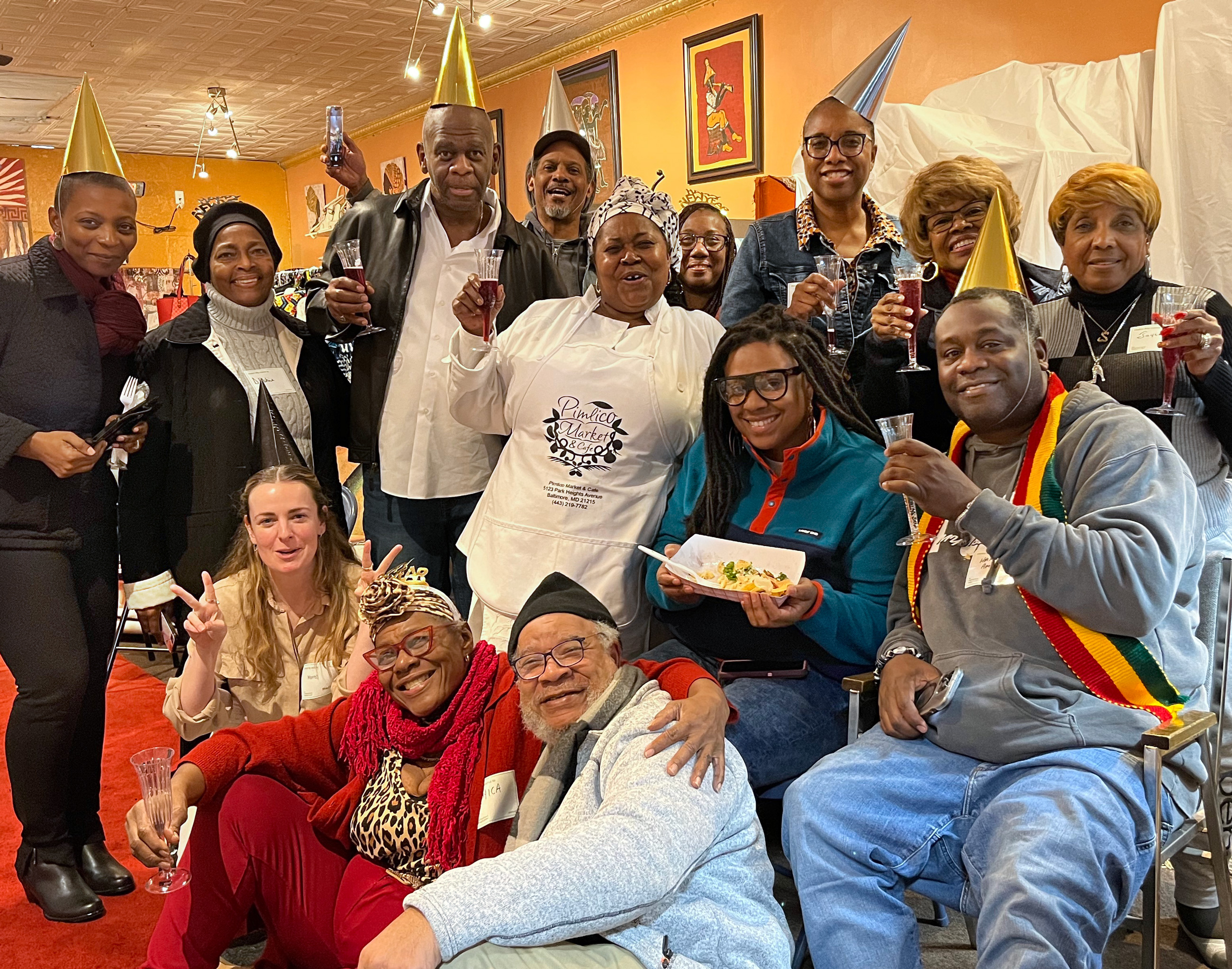 We discussed healthy food access while enjoying beautiful meal at our Focus Group Dinner hosted at Pimlico Market.