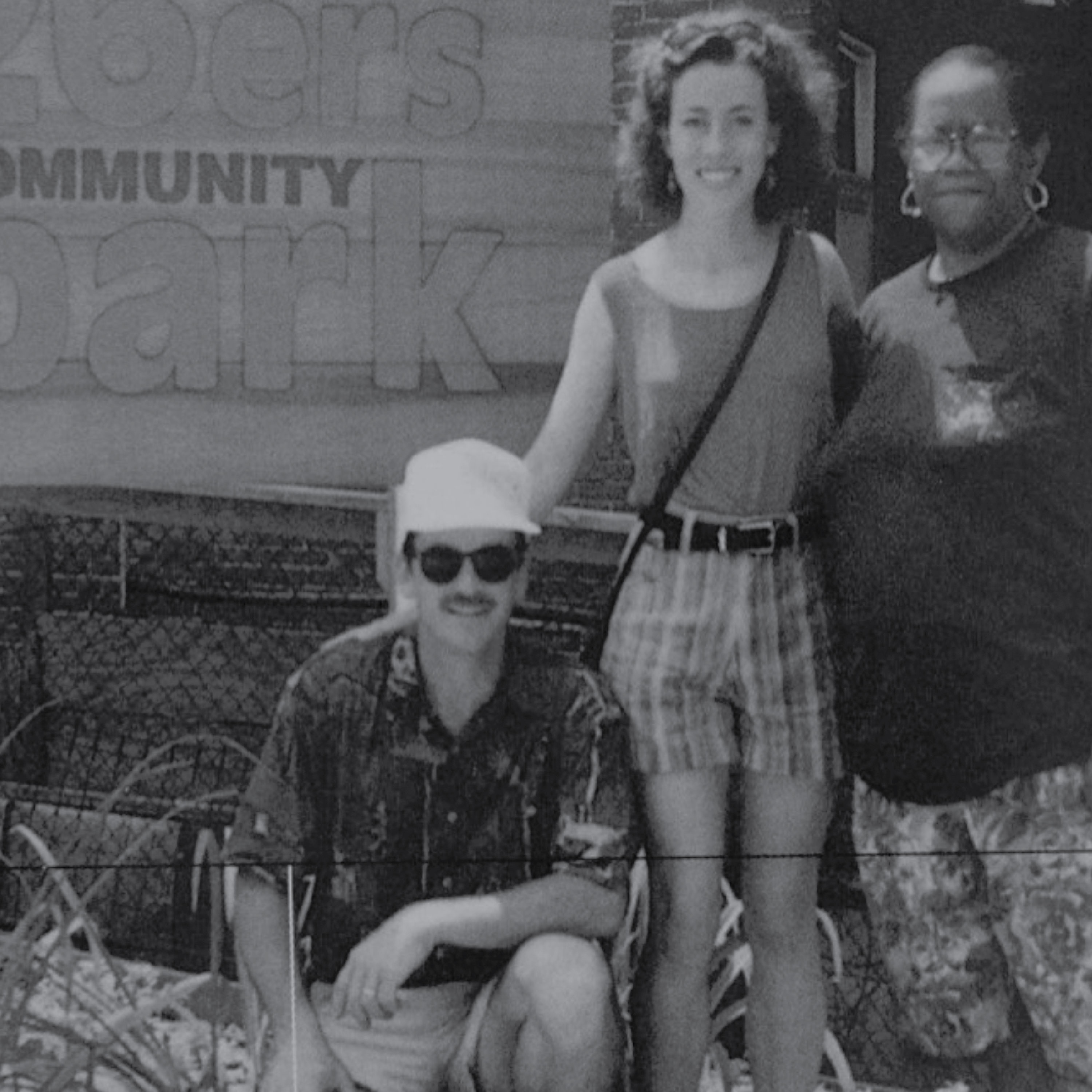 Early NDC staffers and community members at 26ers Community Park in Baltimore.