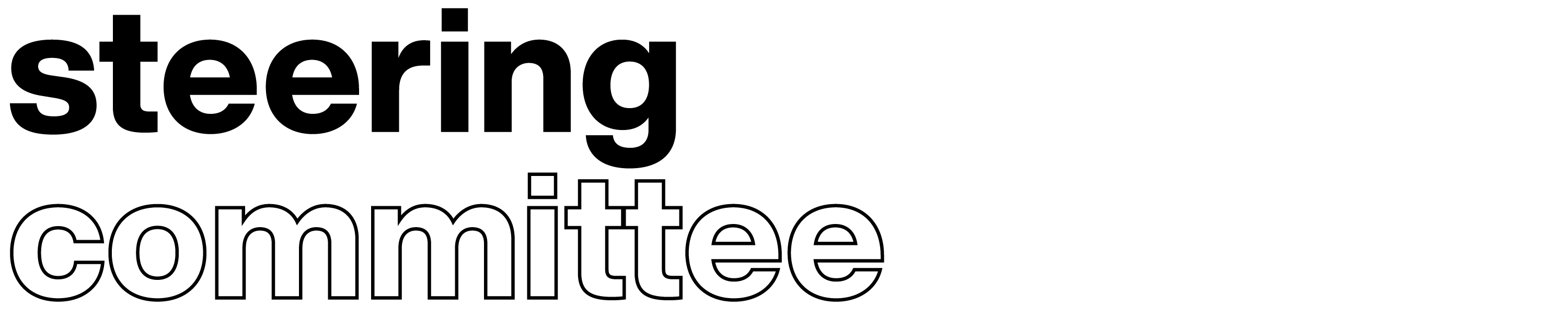 text that says "steering committee"