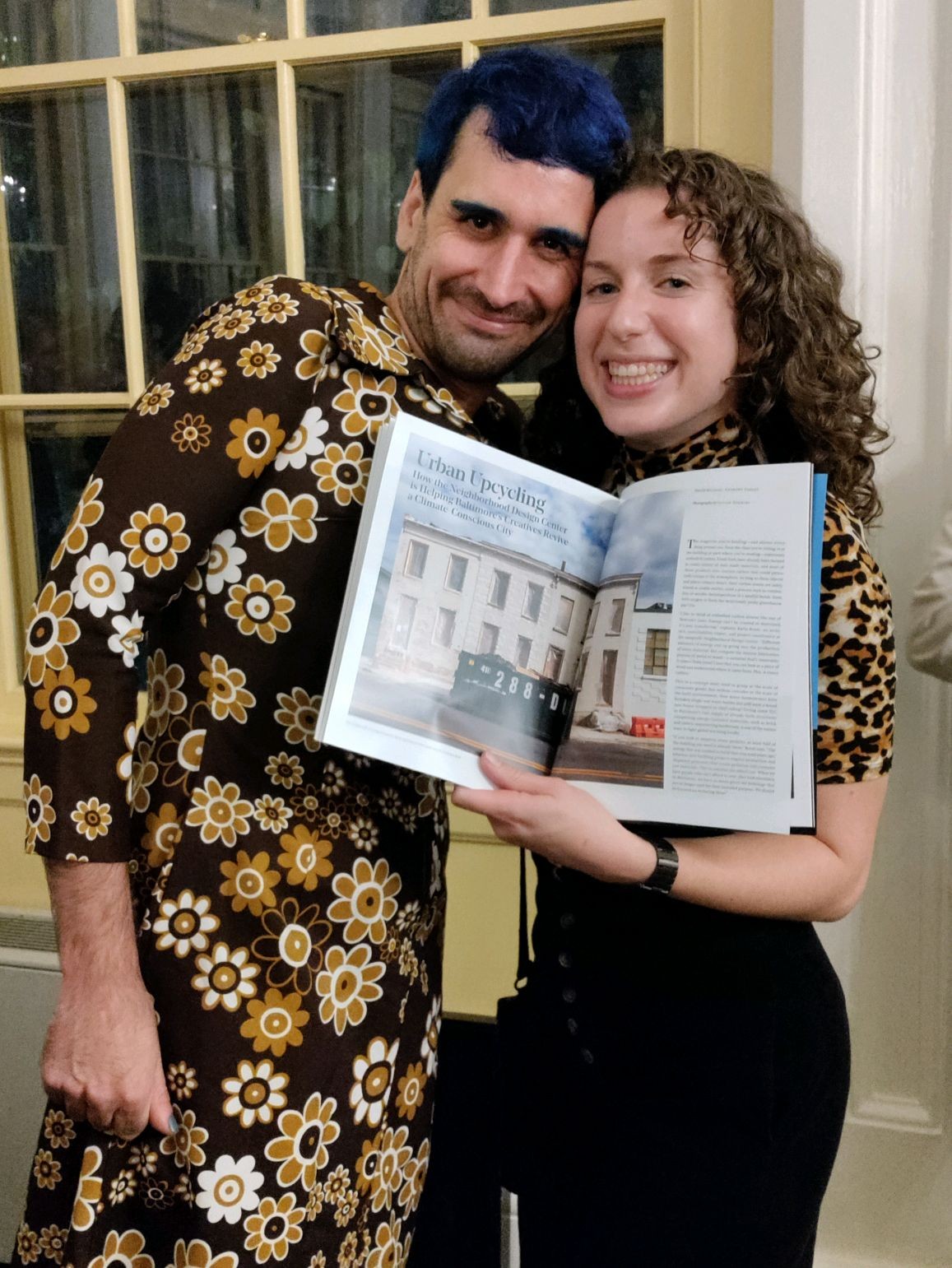 Michael Anthony Farley and Karla Brent at the Bmore Art Issue: 14 magazine release party.