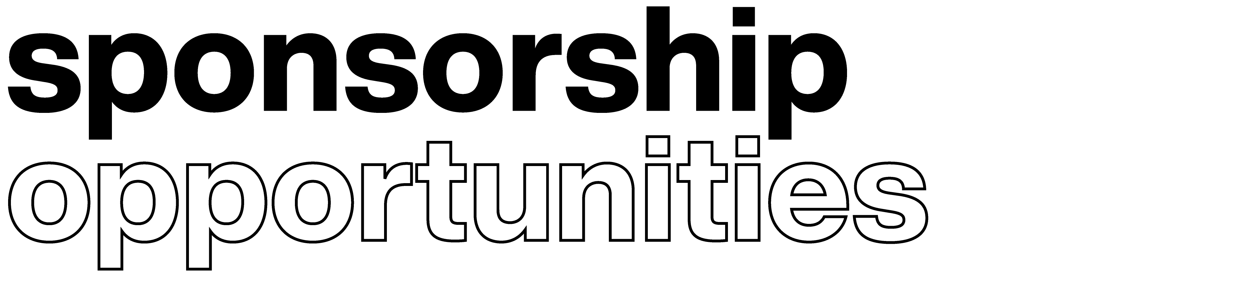 Text that says Sponsorship Opportunities