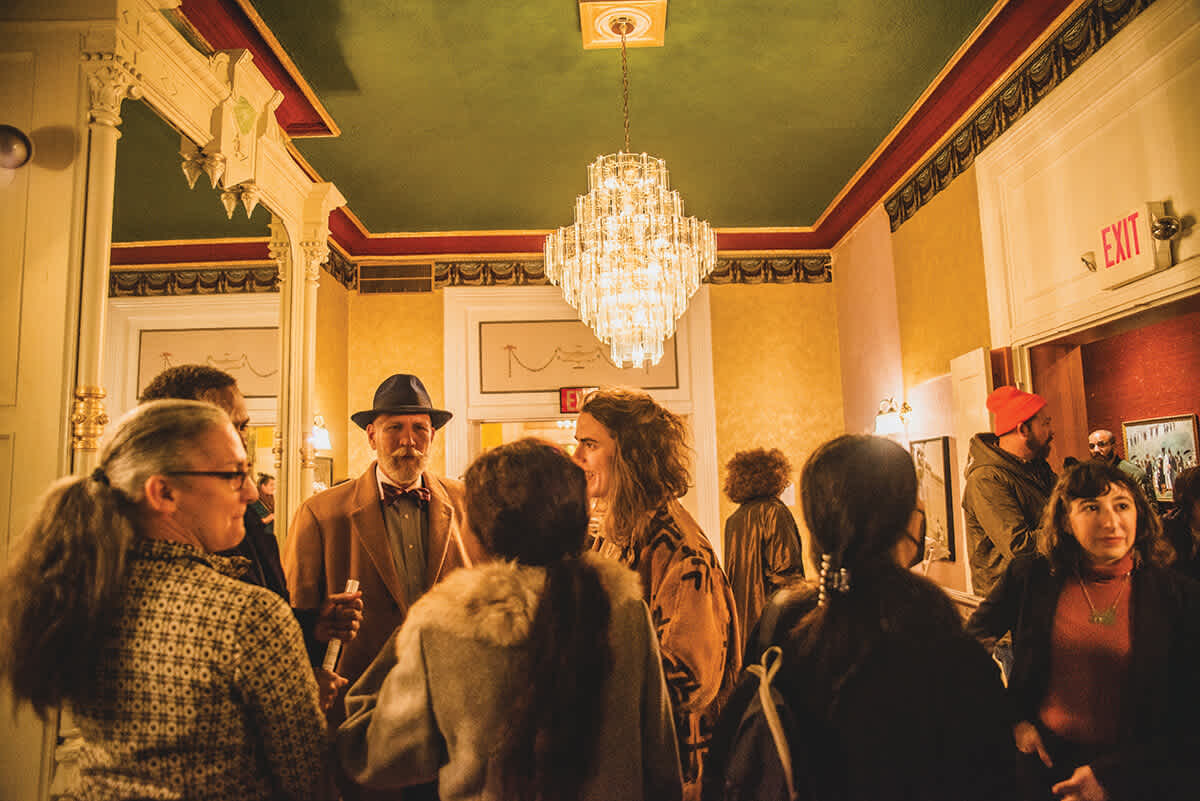 Gathering at the Parlor, Baltimore. Courtesy of the Station North Arts District / Mollye Miller and Baltimore Magazine.