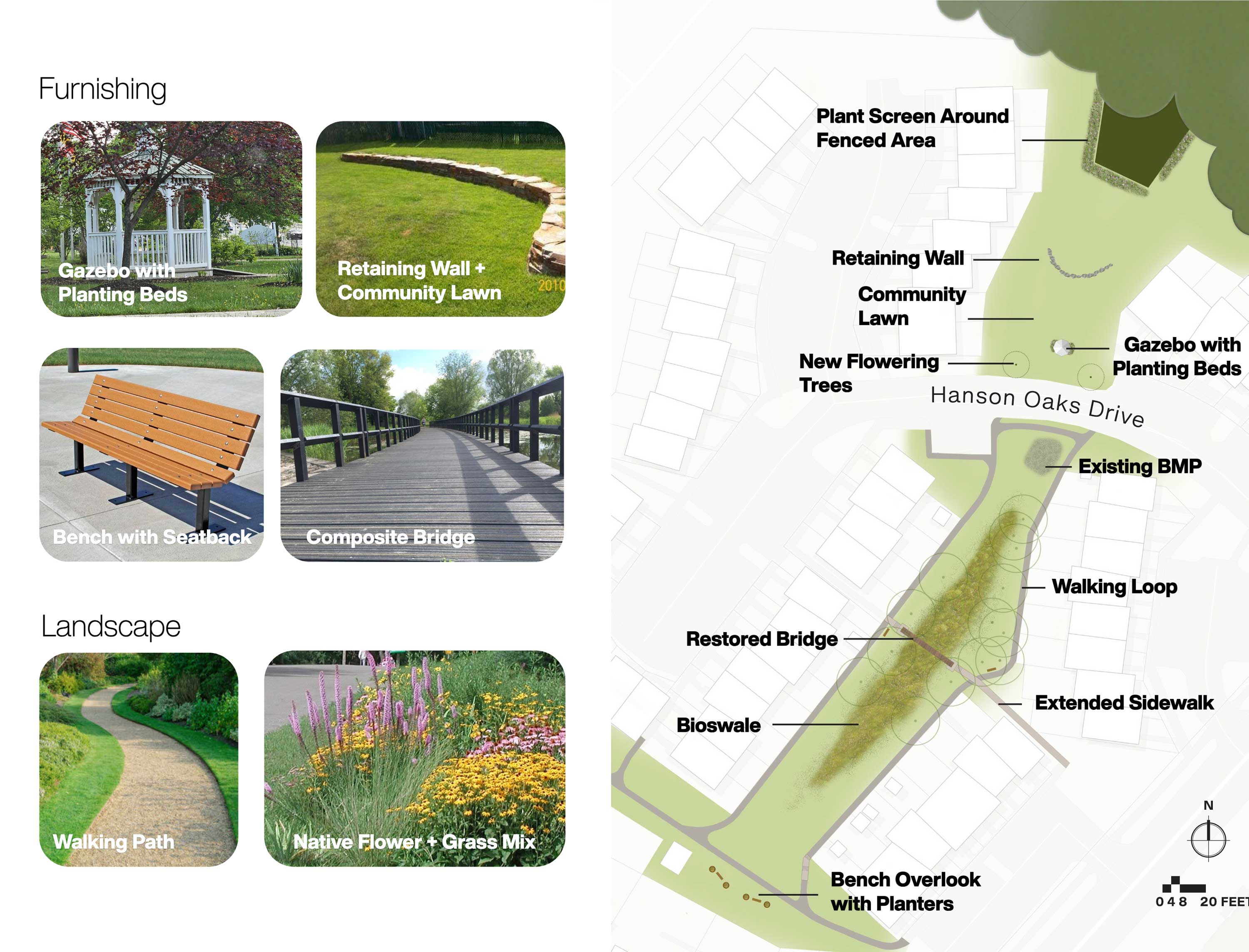 Final landscape plan for Hanson Oaks.