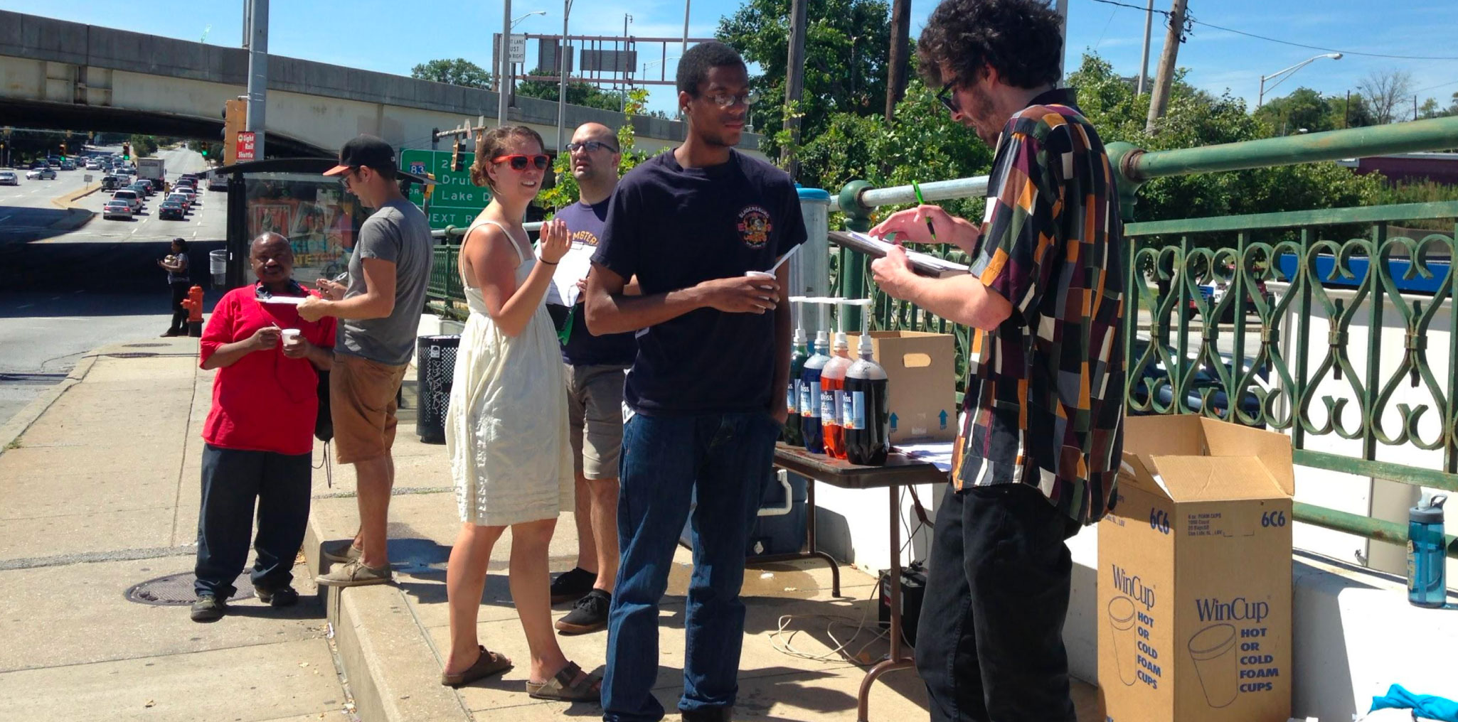 Sno-ball stand to gather feedback.