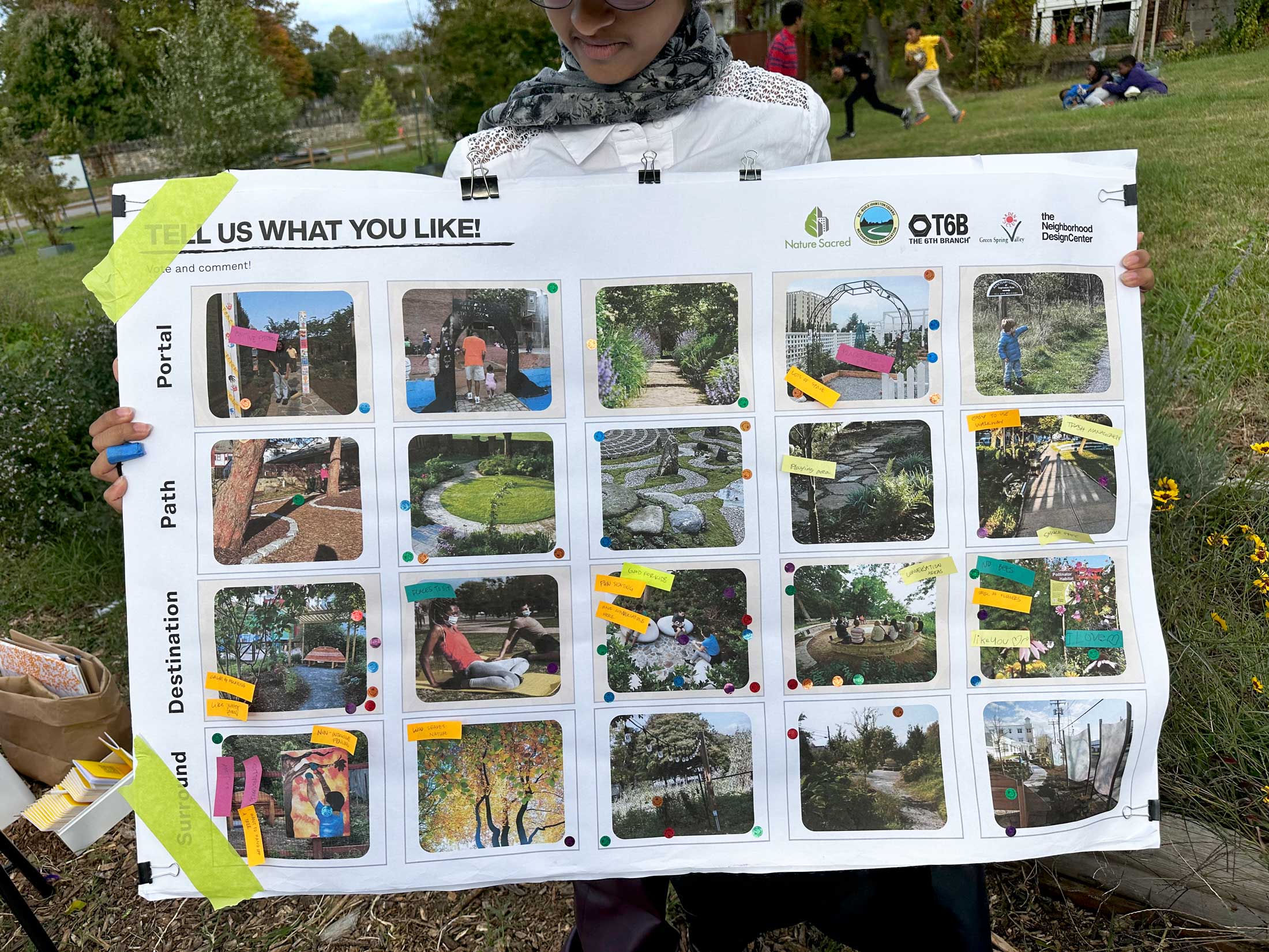 Visual inspiration marked by community members.