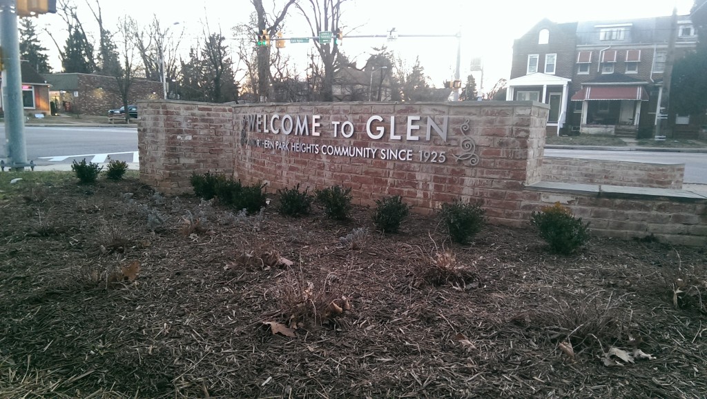 Glen Neighborhood Sign