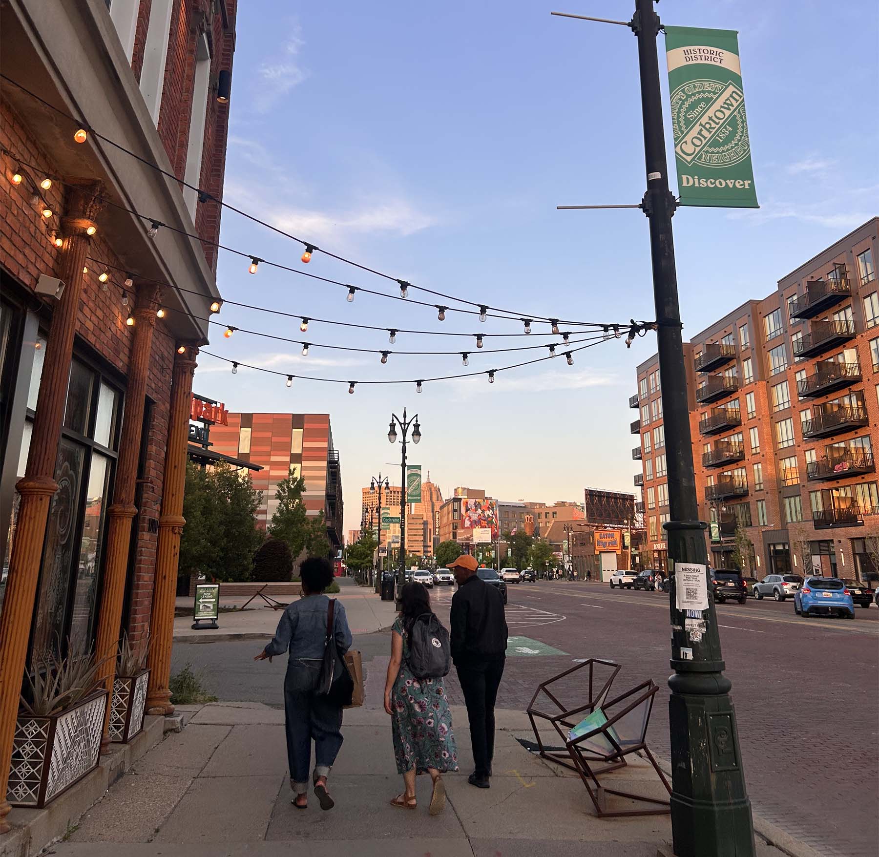 Walking around downtown Detroit for Design Futures.