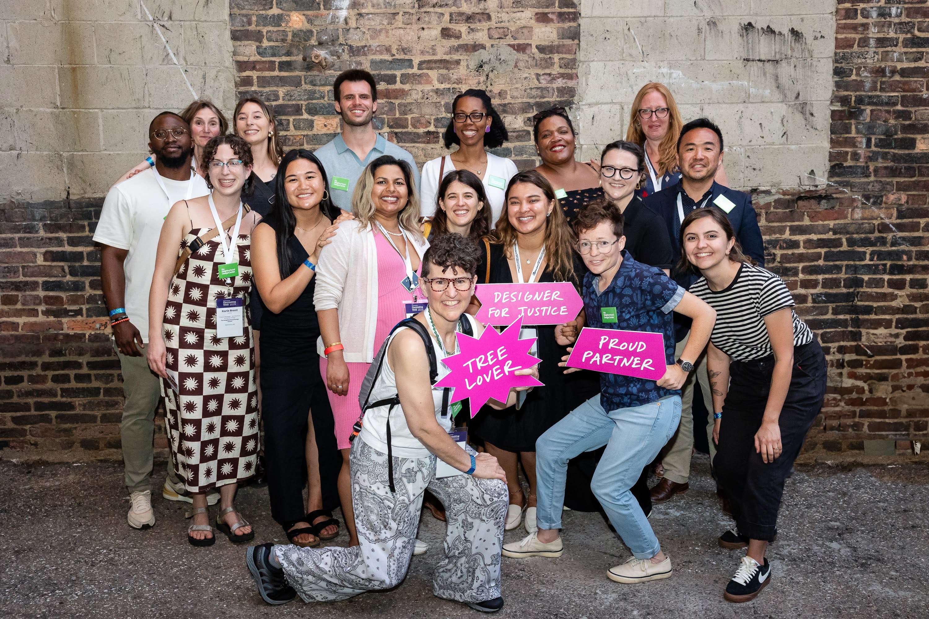 The Neighborhood Design Center staff and board members celebrating all the hard work at the Closing Party. It was worth it!