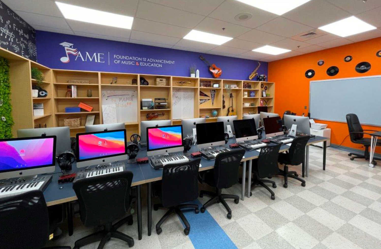 The Neighborhood Design Center's Community Design Works project for the Foundation for the Advancement of Music and Education (FAME), a nonprofit music academy in Prince George's County.