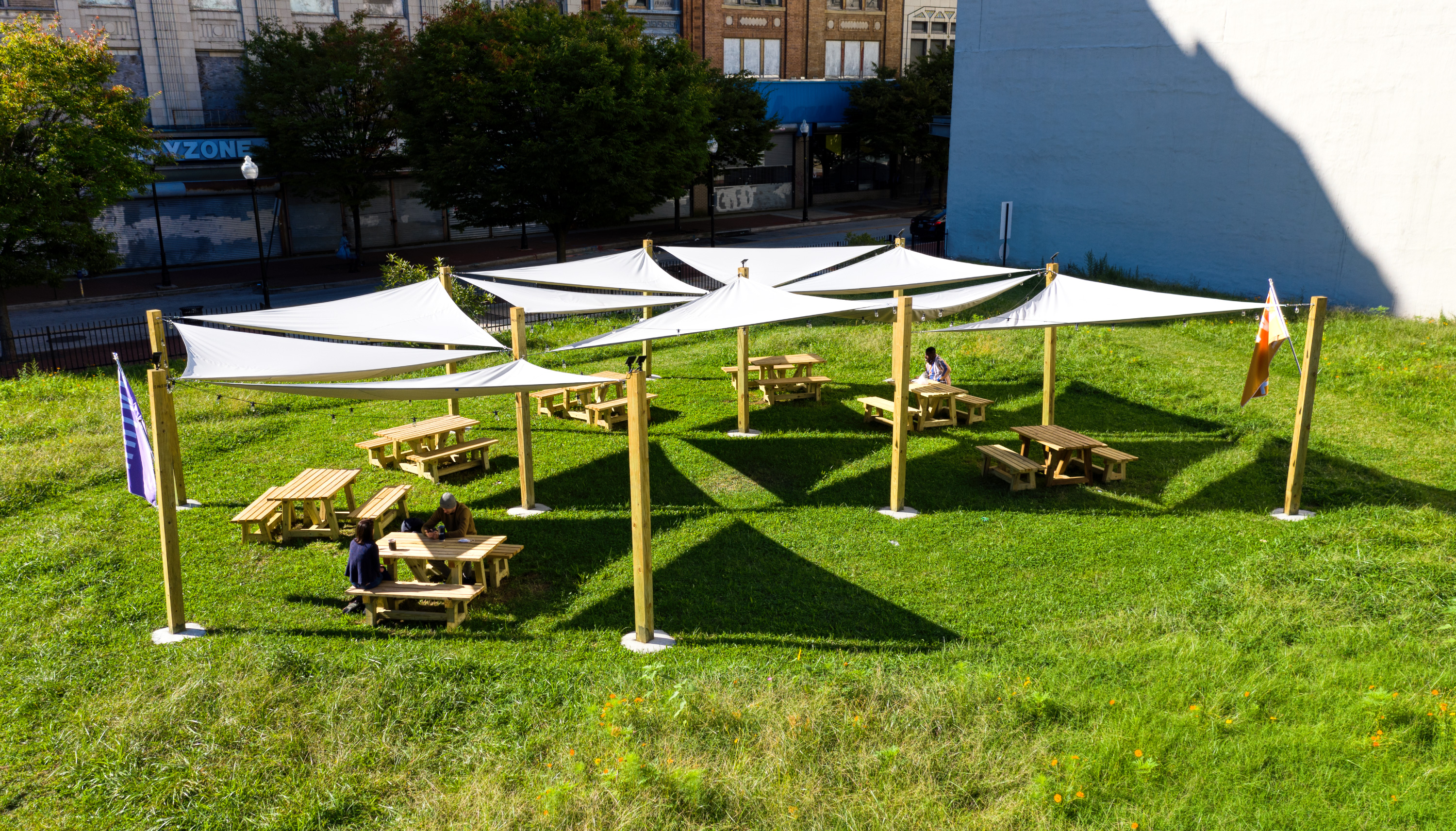 The Meadow on Lexington Street in the Bromo Art DIstrict. Design by PI.KL. Photo by Evan Woodward.