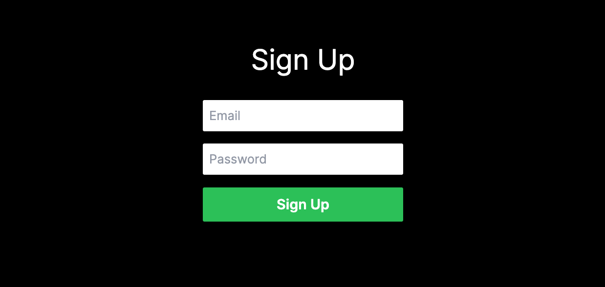 Signup Page