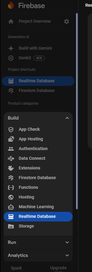 Creating a Realtime Database