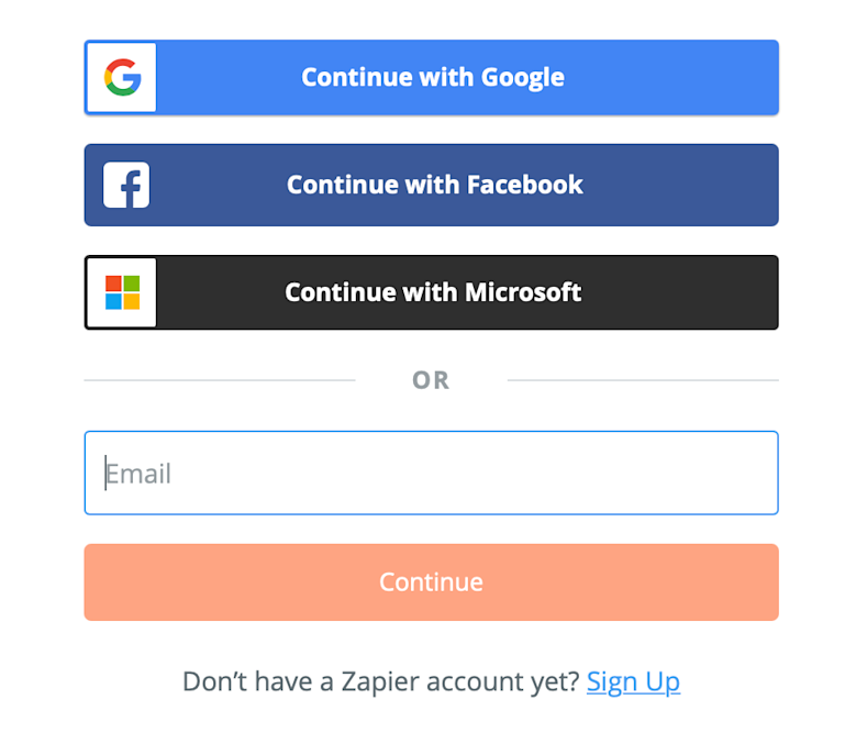 zapier login