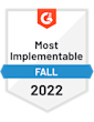 G2 Most Implementable (Fall 2022)
