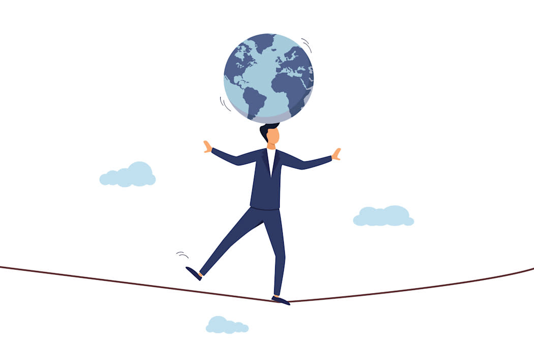 Institut geopolitique business ESSEC funambule