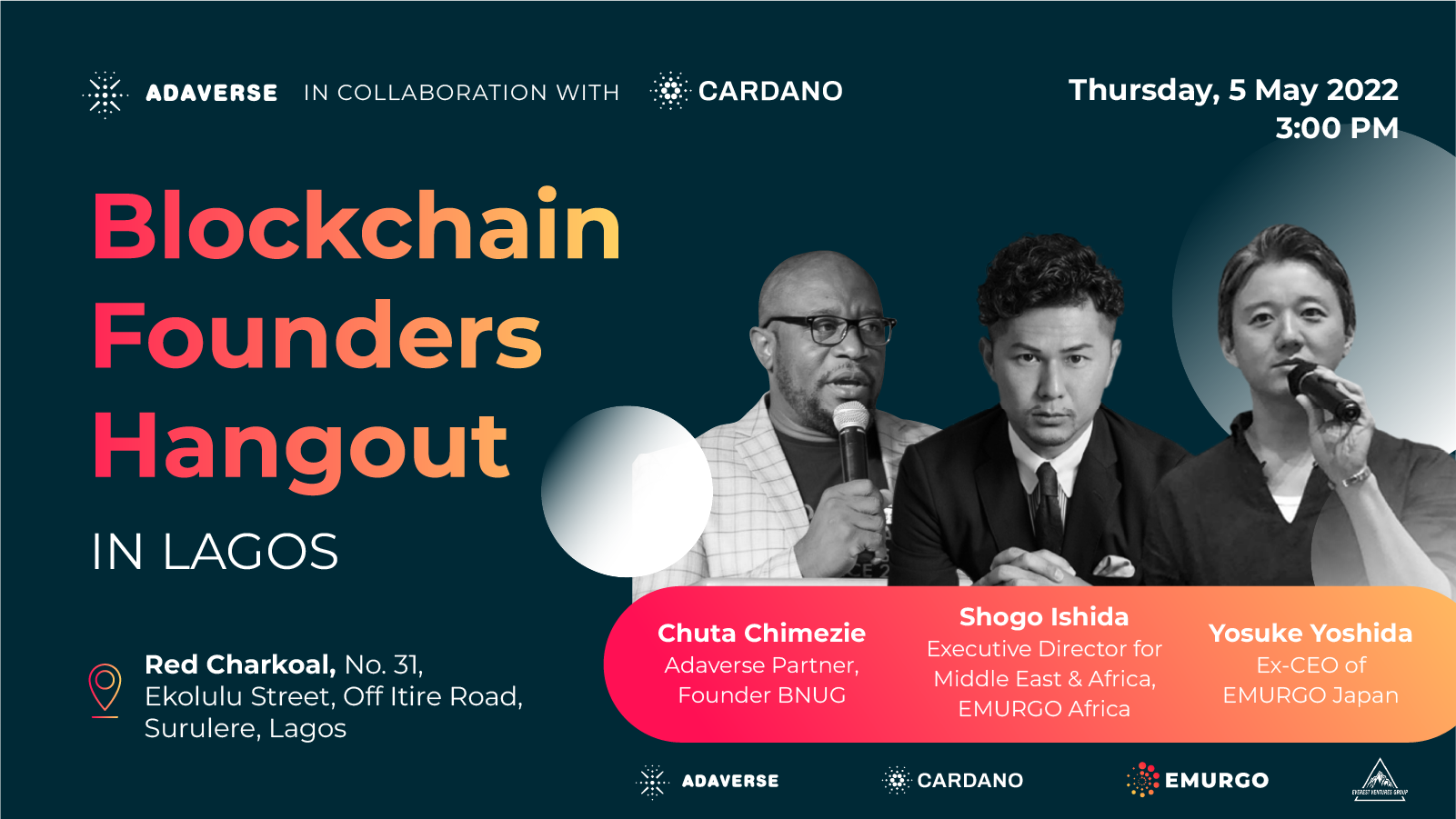 EMURGO Africa and Adaverse to Host Blockchain Founders Hangout in Lagos,  Nigeria