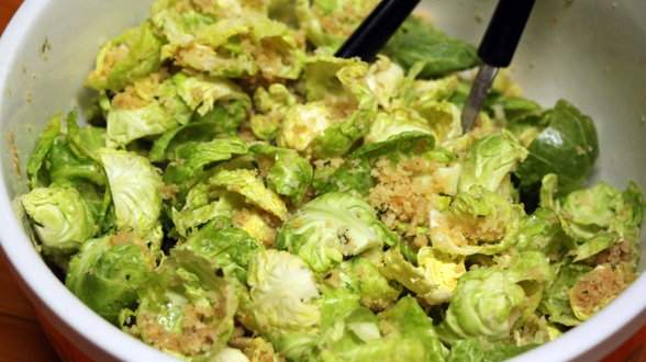 Brussels Sprouts Caesar Salad