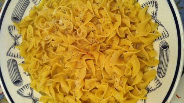 Really Buttery Saffron Tagliatelle