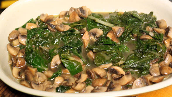 Sautéed Greens n' Shrooms