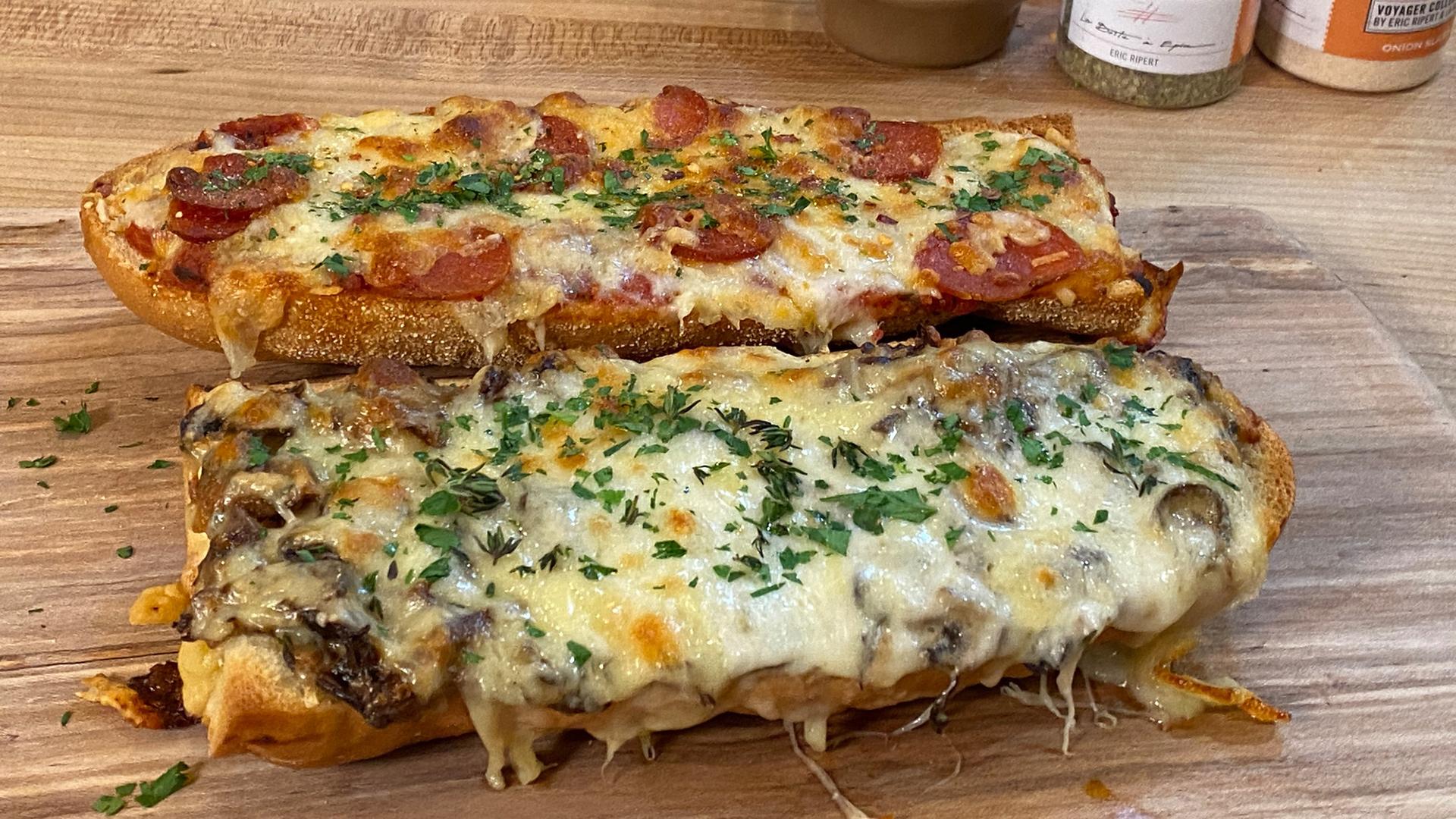 Mushroom Lovers French Bread Pizza Rachael Ray Recipe Rachael Ray