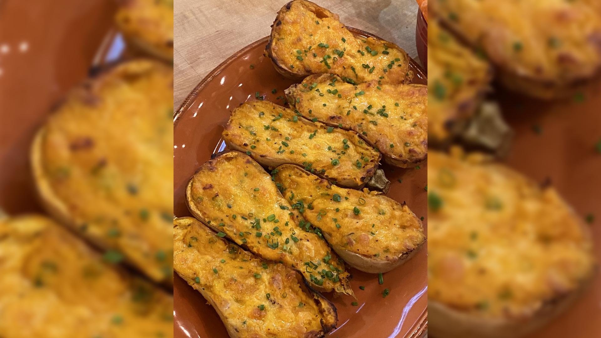 Cheesy Twice-Baked Butternut Squash