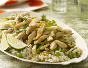 Lime Rickey Chicky and Buttered Almond Rice