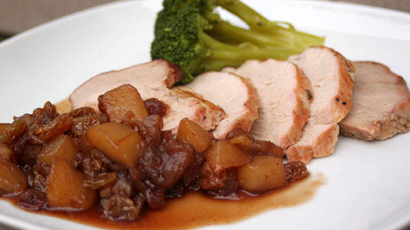 Roast Pork Loin with Warm Fall Compote