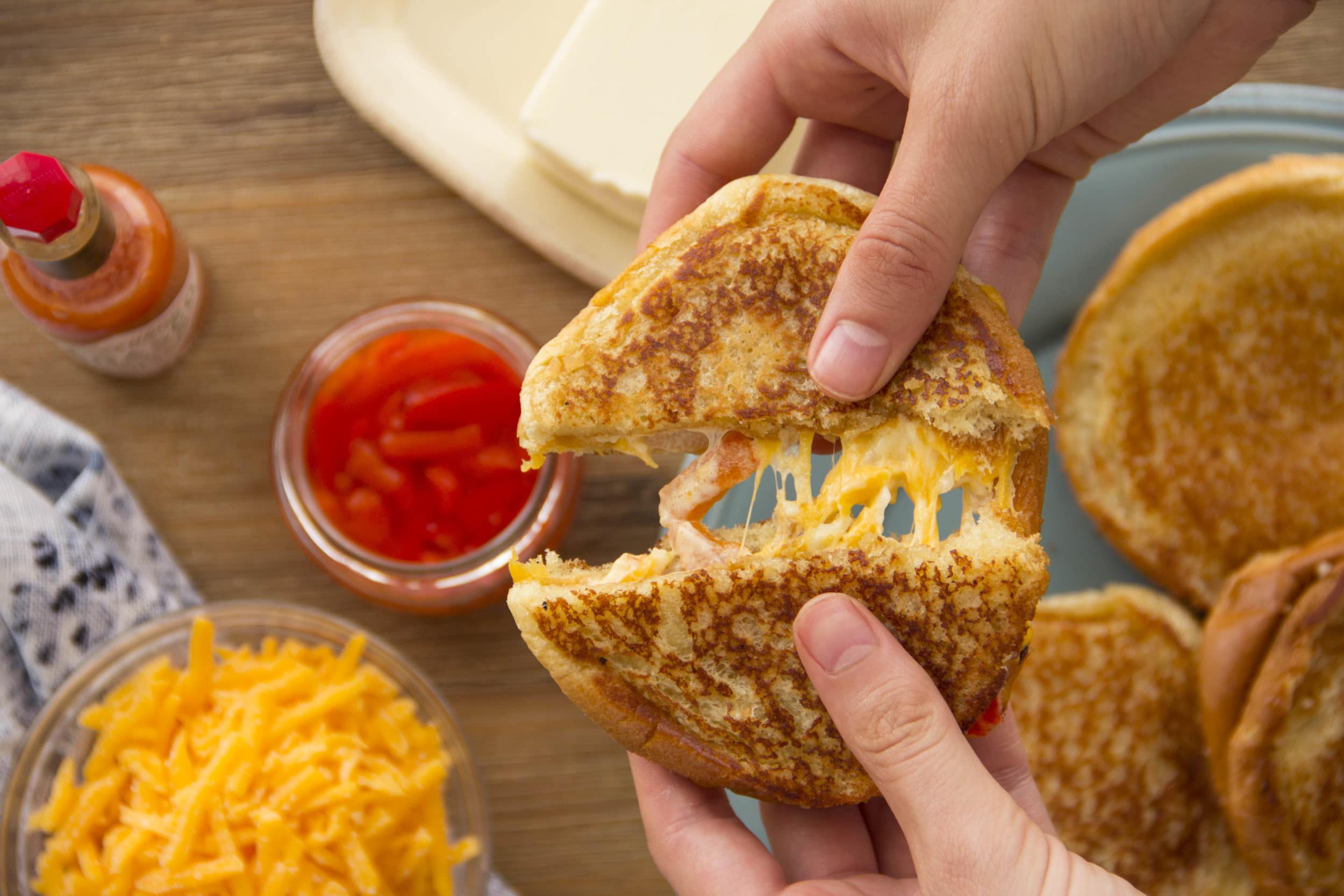 Inside-Out Pimiento Cheese Grilled Cheese