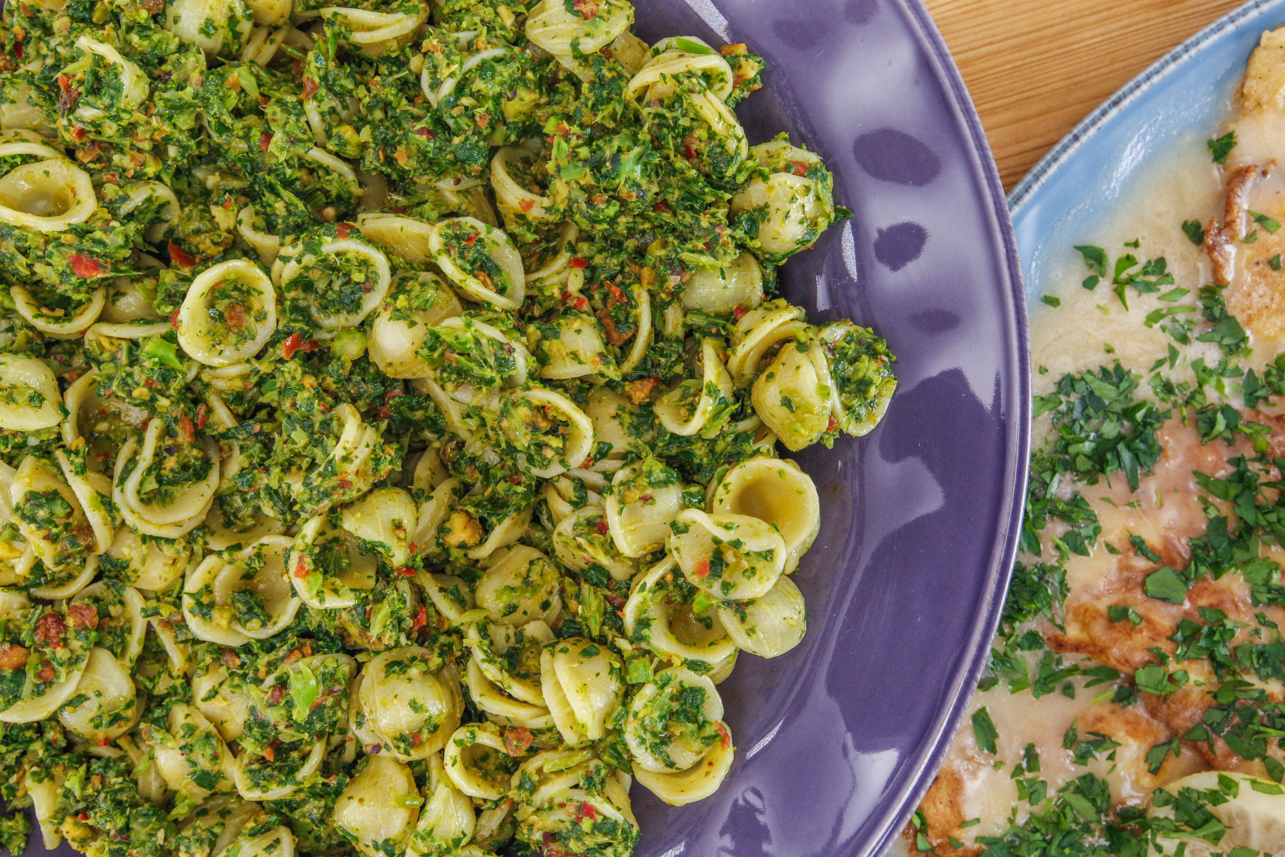 Rachael's Orecchiette with Broccoli Rabe Pesto