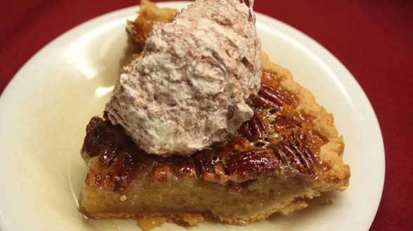 Pecan Pie with Chocolate-Cinnamon Whipped Cream