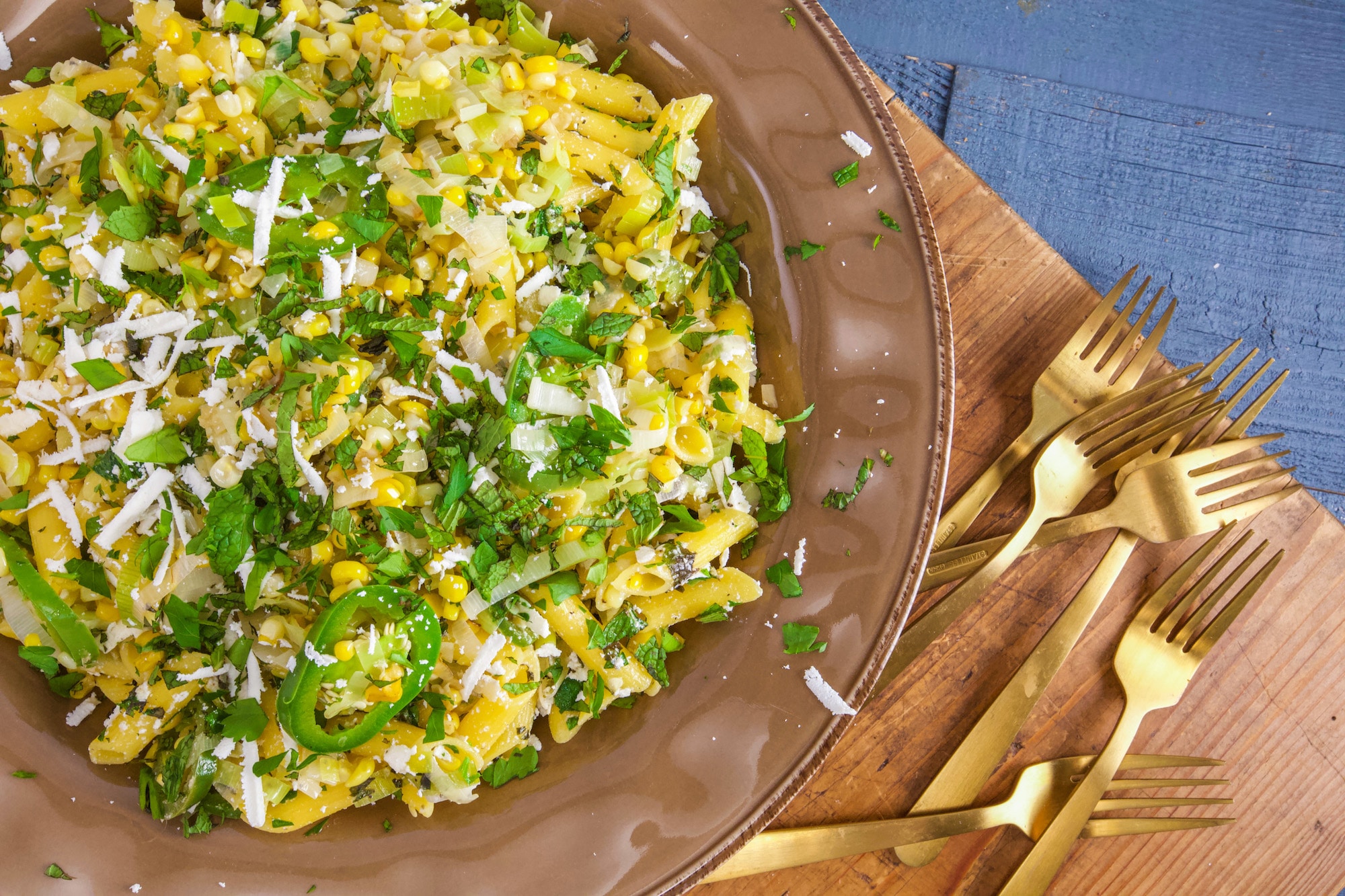 Rachael's Zesty Corn Pasta