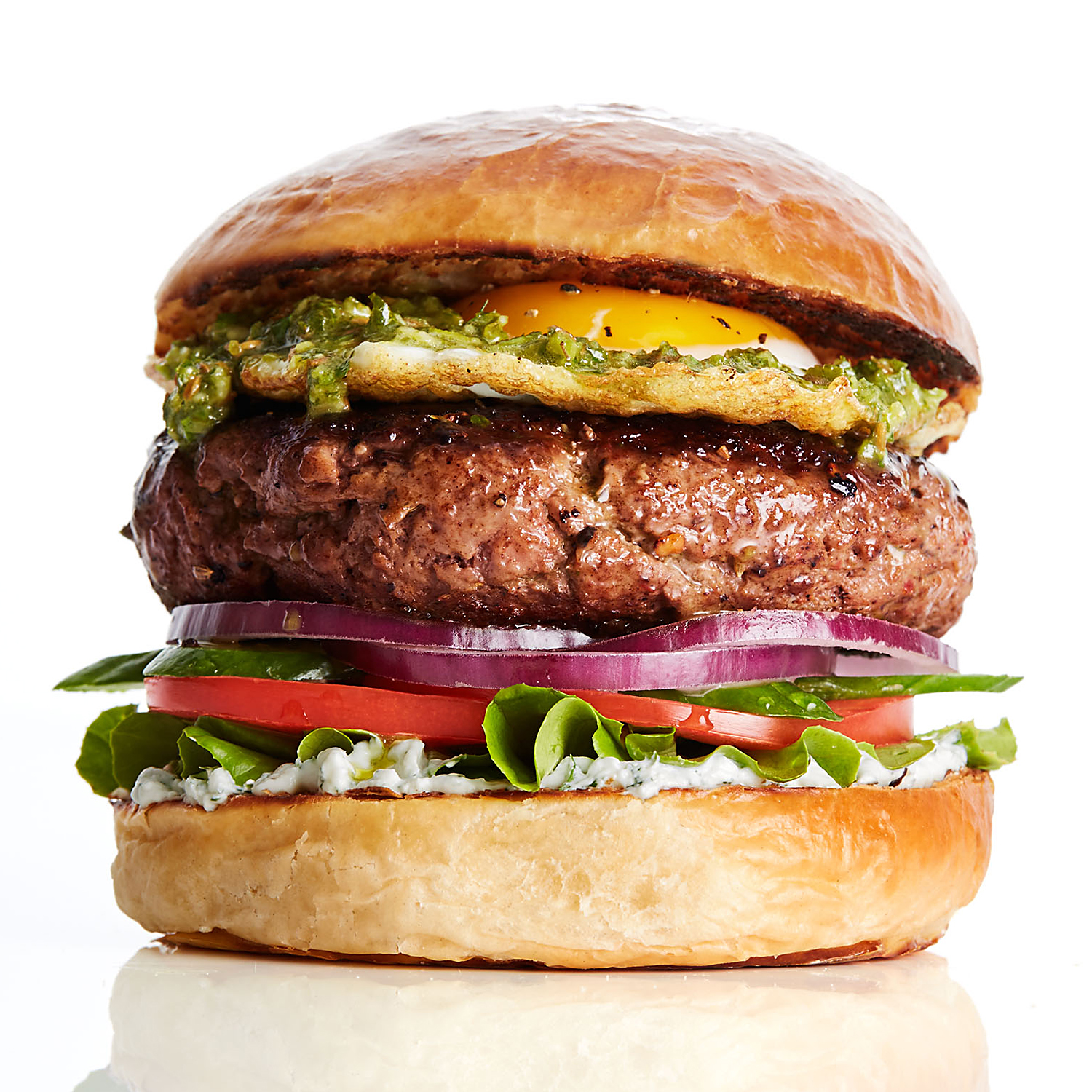 Burger of the Month: Green Eggs & Lamb Burgers