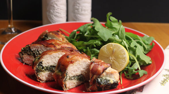 Prosciutto-Wrapped Chicken Breast Stuffed with Ricotta and Spinach