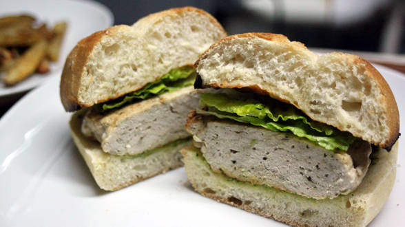 Chicken or Turkey Burgers with Caesar Pesto