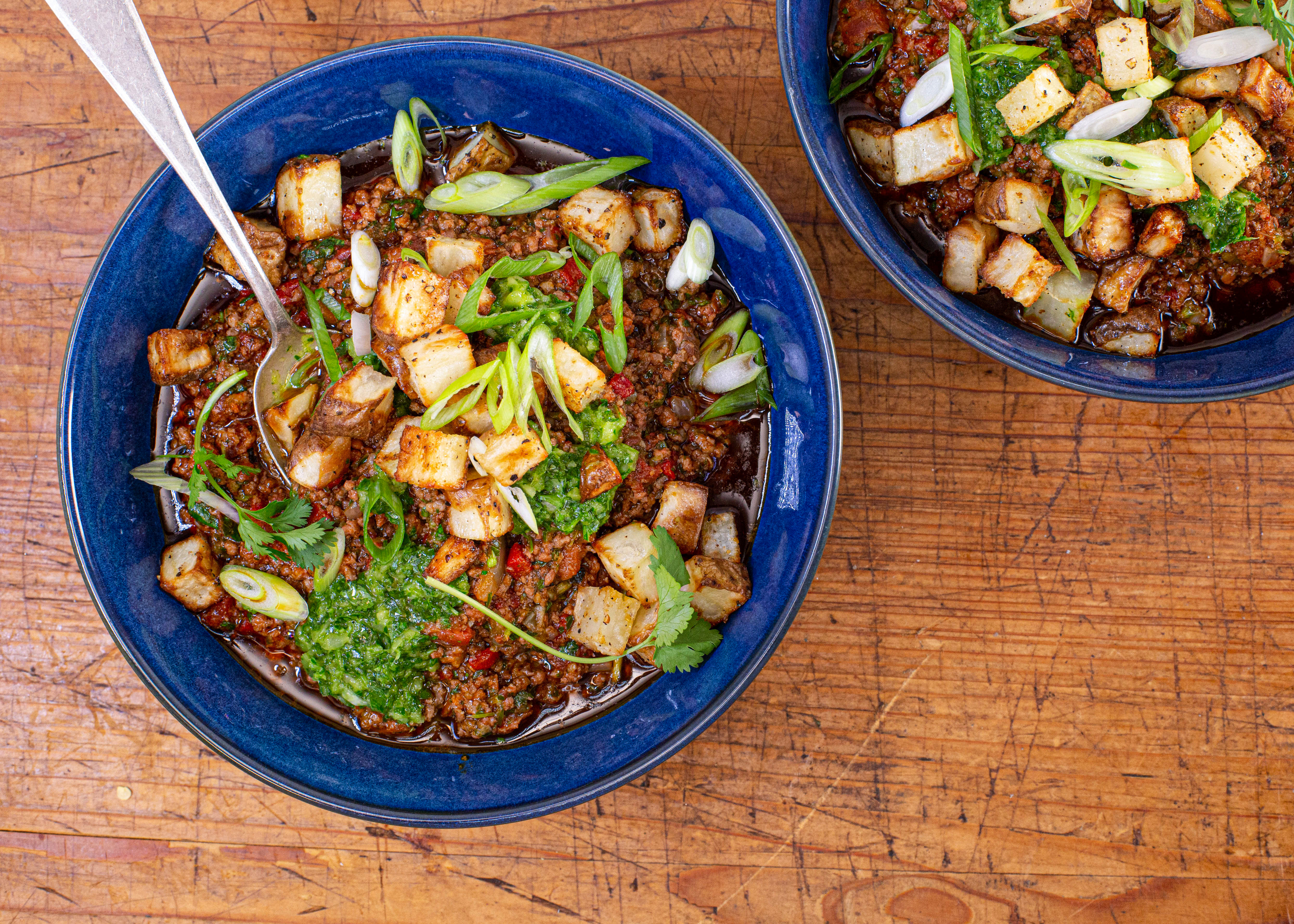 Spanish-Style Chili with Chimichurri