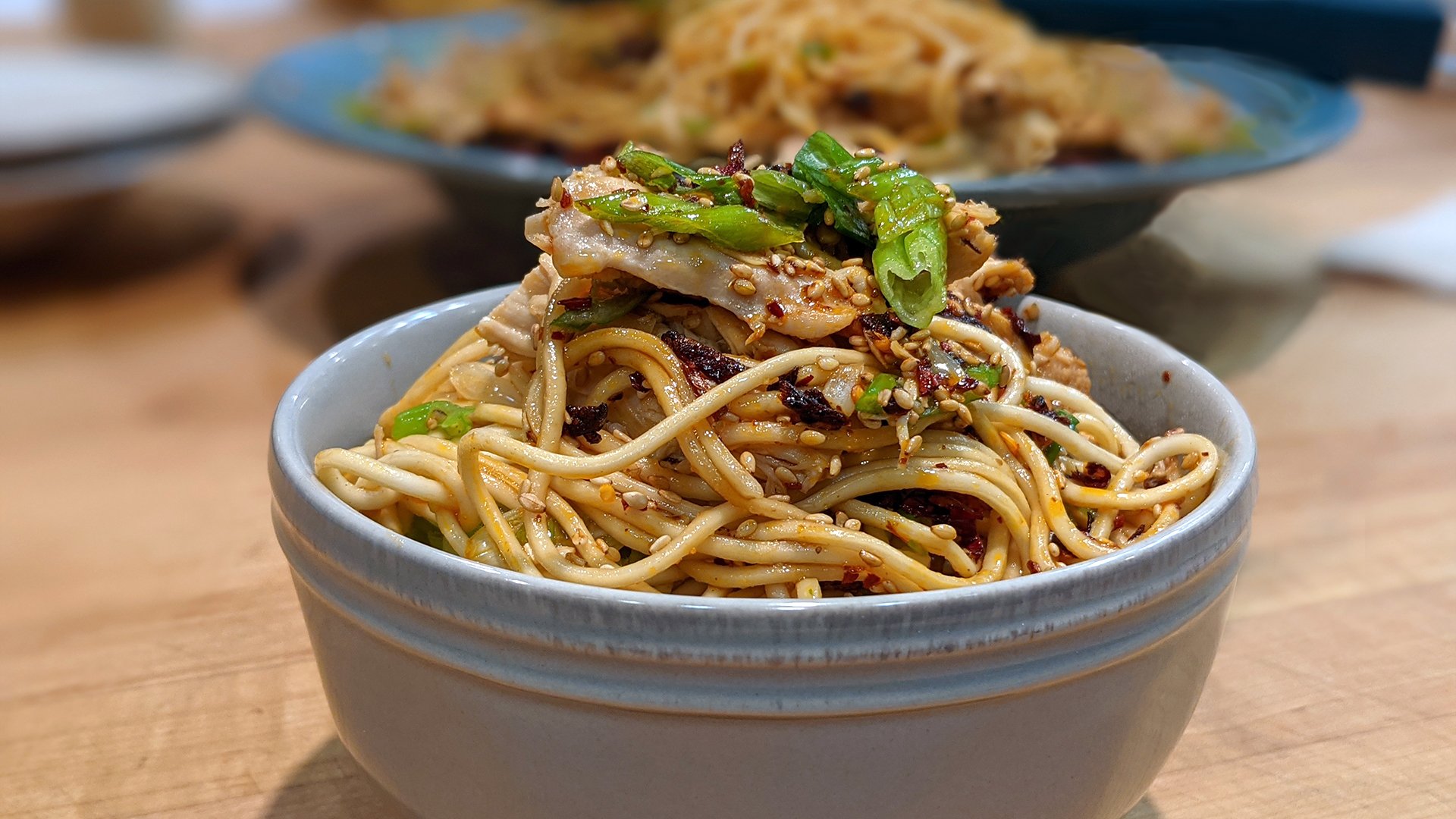 Rotisserie Chicken and Scallion Noodles