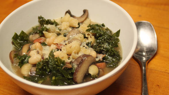 Deep Winter Minestra - Beans and Greens Soup